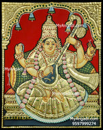 Saraswathi Tanjore Painting