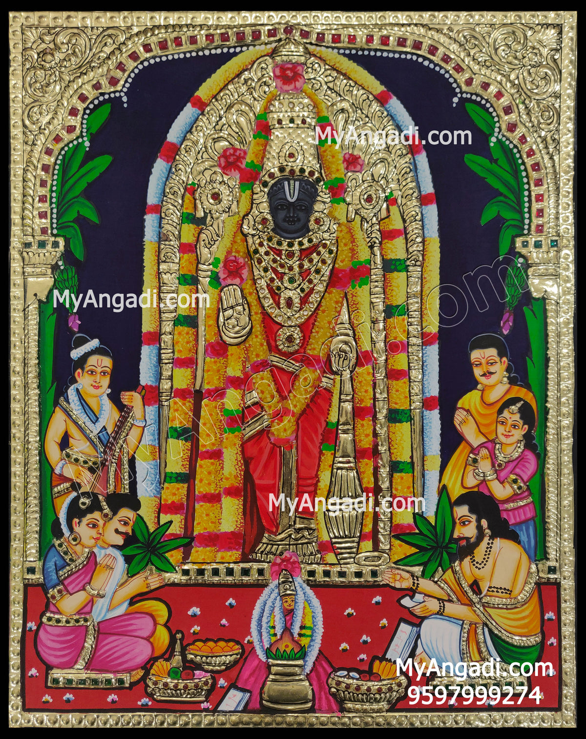 Sathya Narayanan Tanjore Painting