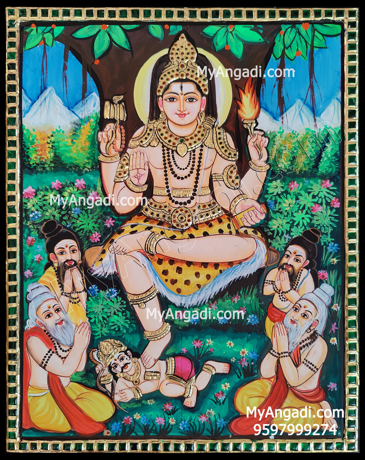 Dakshinamurthy Tanjore Painting