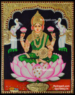 Gajalakshmi Tanjore Painting