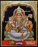 Saraswathi Tanjore Painting