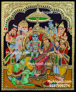 Ramar Pattabhishekam Tanjore Painting
