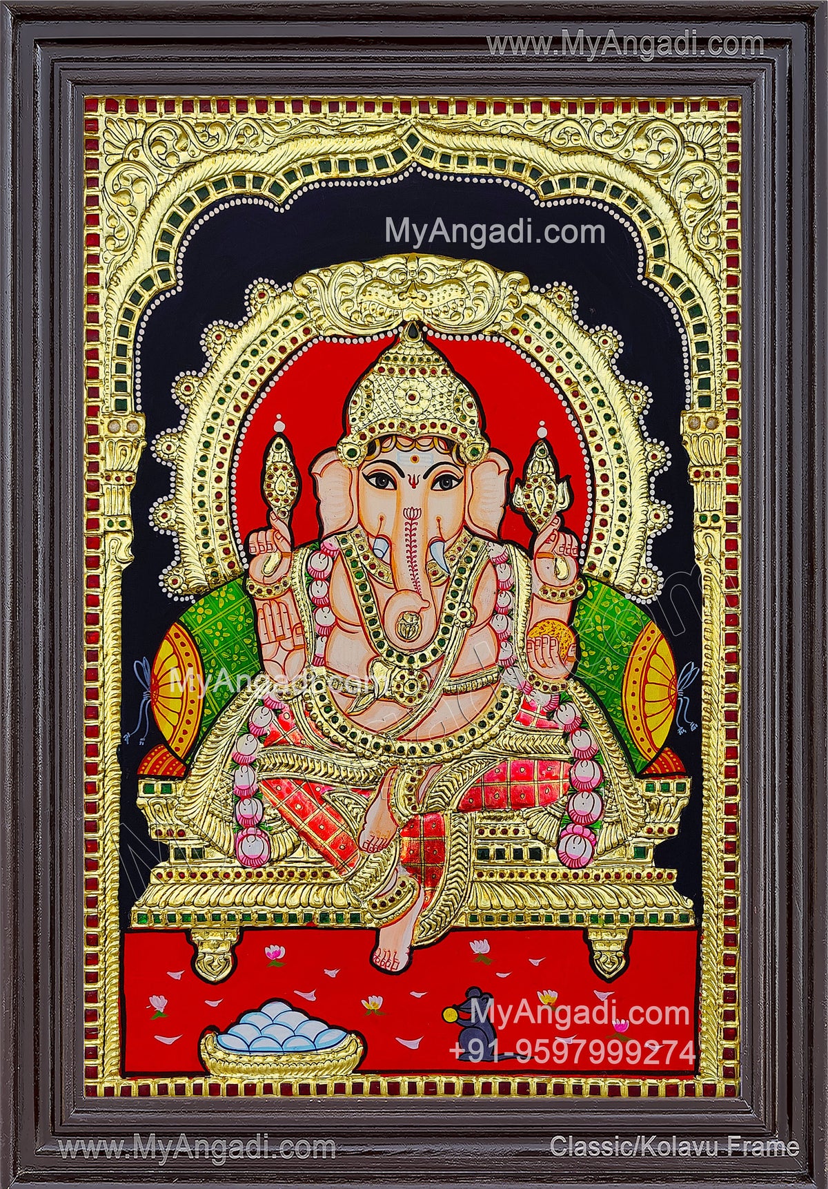 Ganesha Tanjore Painting