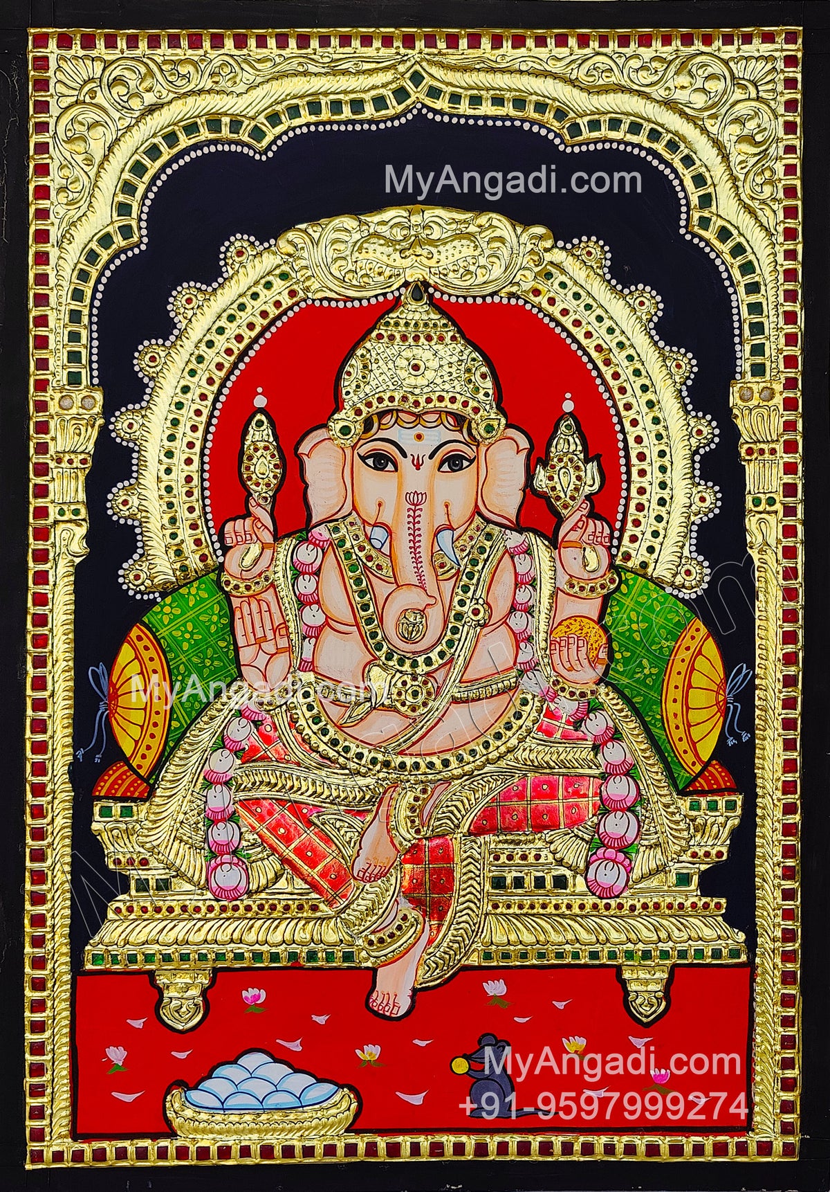 Ganesha Tanjore Painting