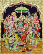 Ramar Pattabhishekam Tanjore Painting