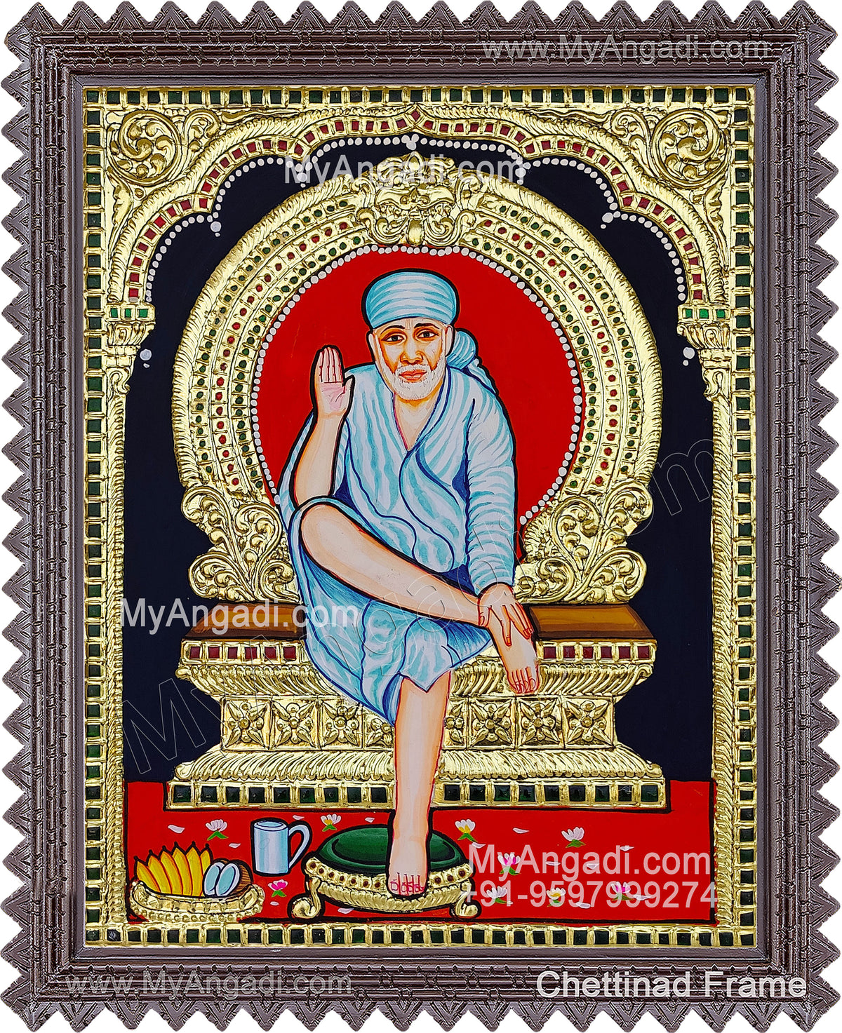 Sai Baba Tanjore Painting