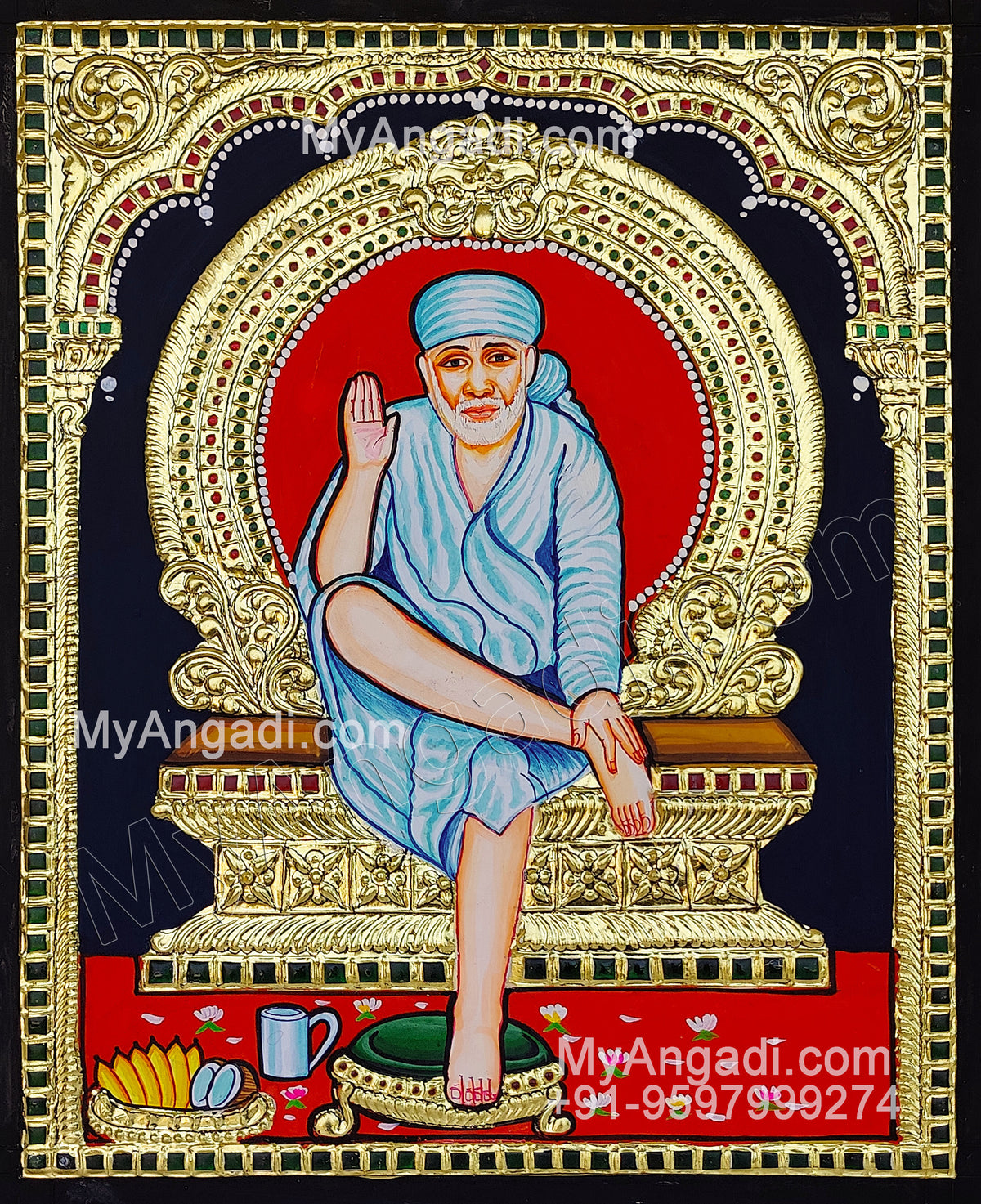 Sai Baba Tanjore Painting
