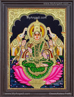 Gajalakshmi Tanjore Painting