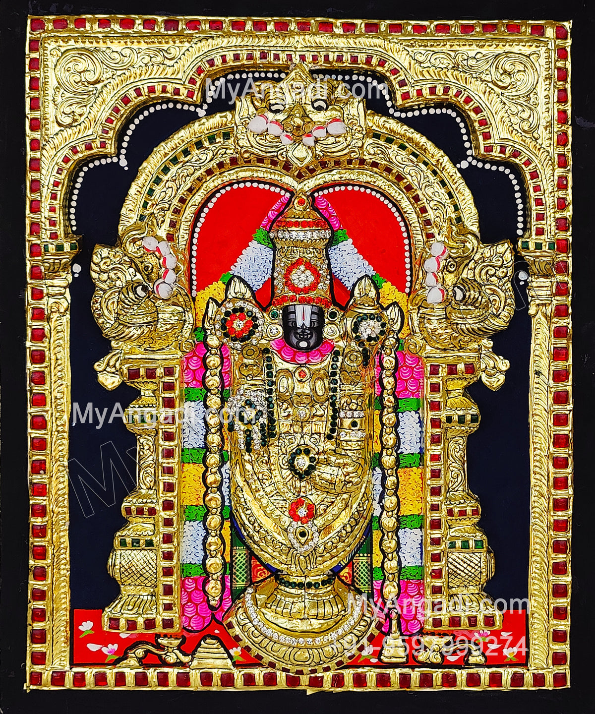 3D 5 Set Tanjore Paintings