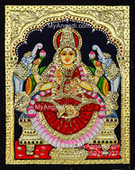 Gajalakshmi Tanjore Painting