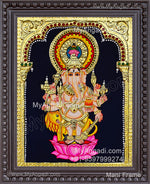 Kan Drishti Ganapathi Tanjore Painting