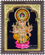 Kan Drishti Ganapathi Tanjore Painting