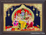 Shivan Family Tanjore Painting