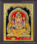 Ganesha Tanjore Painting, Ganesha Tanjore Painting