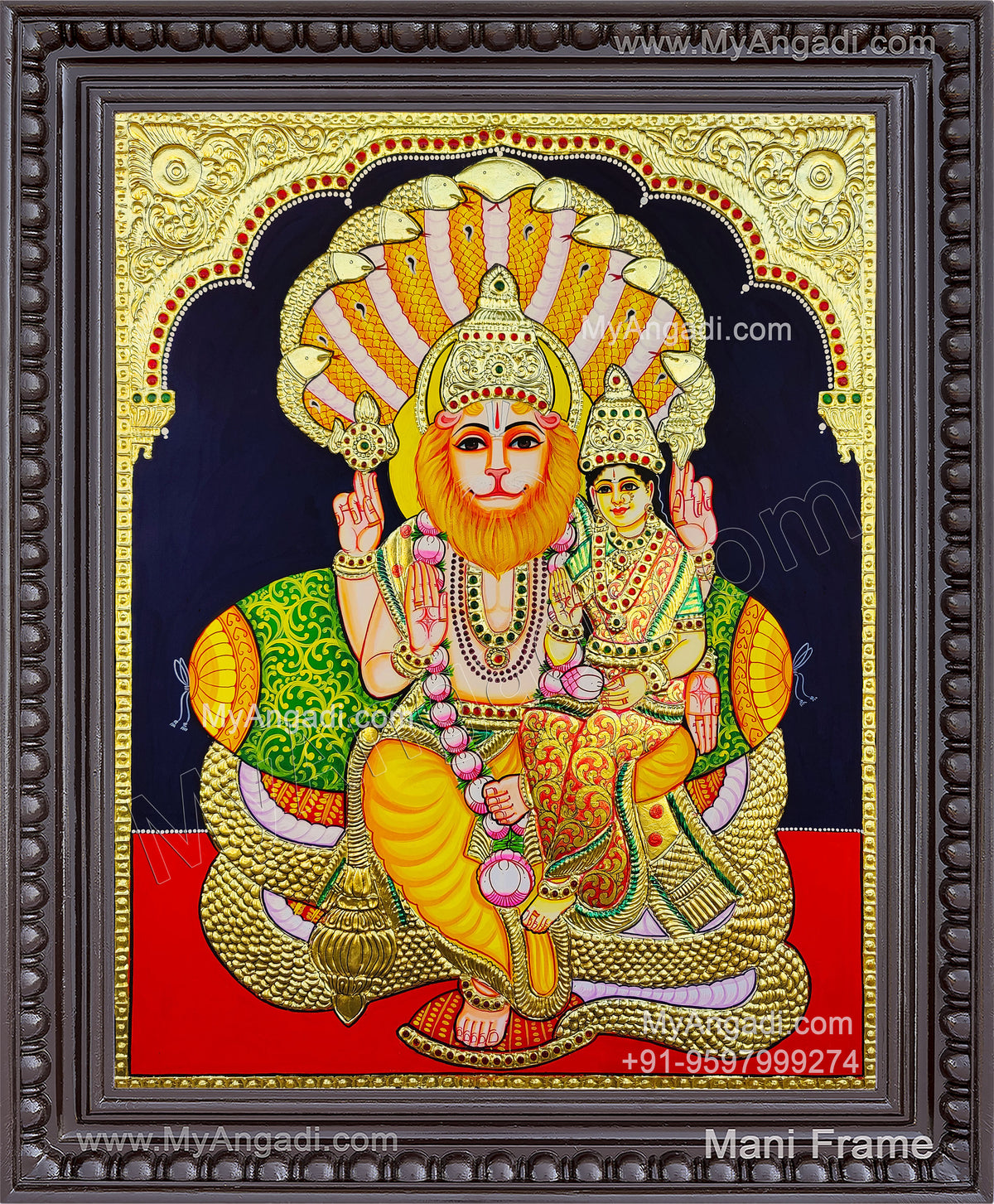 Lakshmi Narasimmar Tanjore Painting