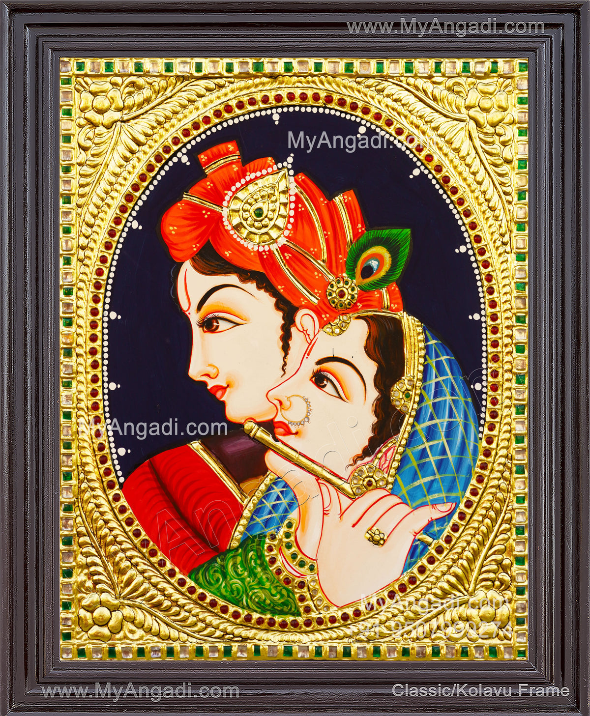 Radha Krishna Tanjore Painting