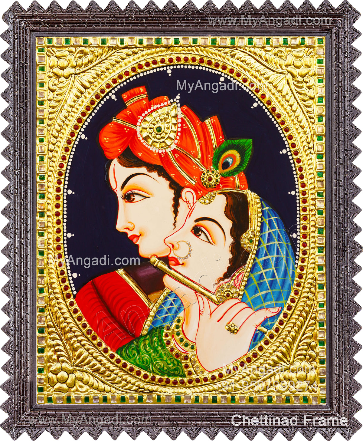 Radha Krishna Tanjore Painting