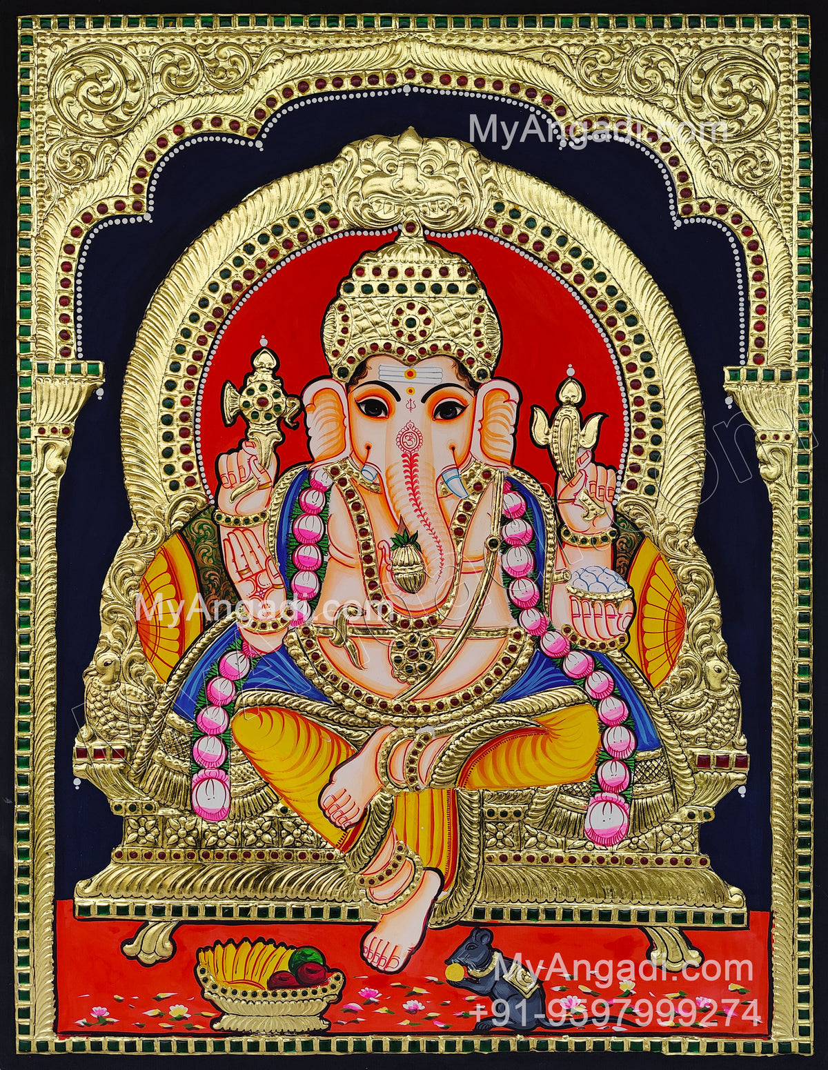 Ganesha Tanjore Painting