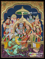 Ramar Pattabhishekam Tanjore Painting