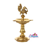 Brass Peacock Small Kuttuvilakku