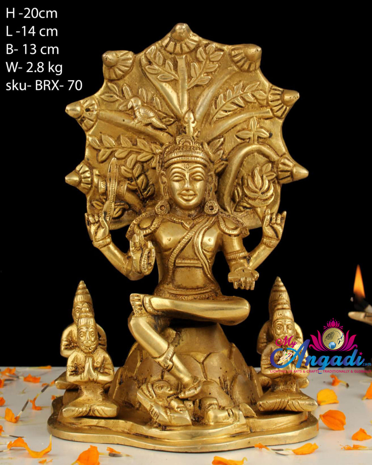 Dakshina Moorthy Brass Statue