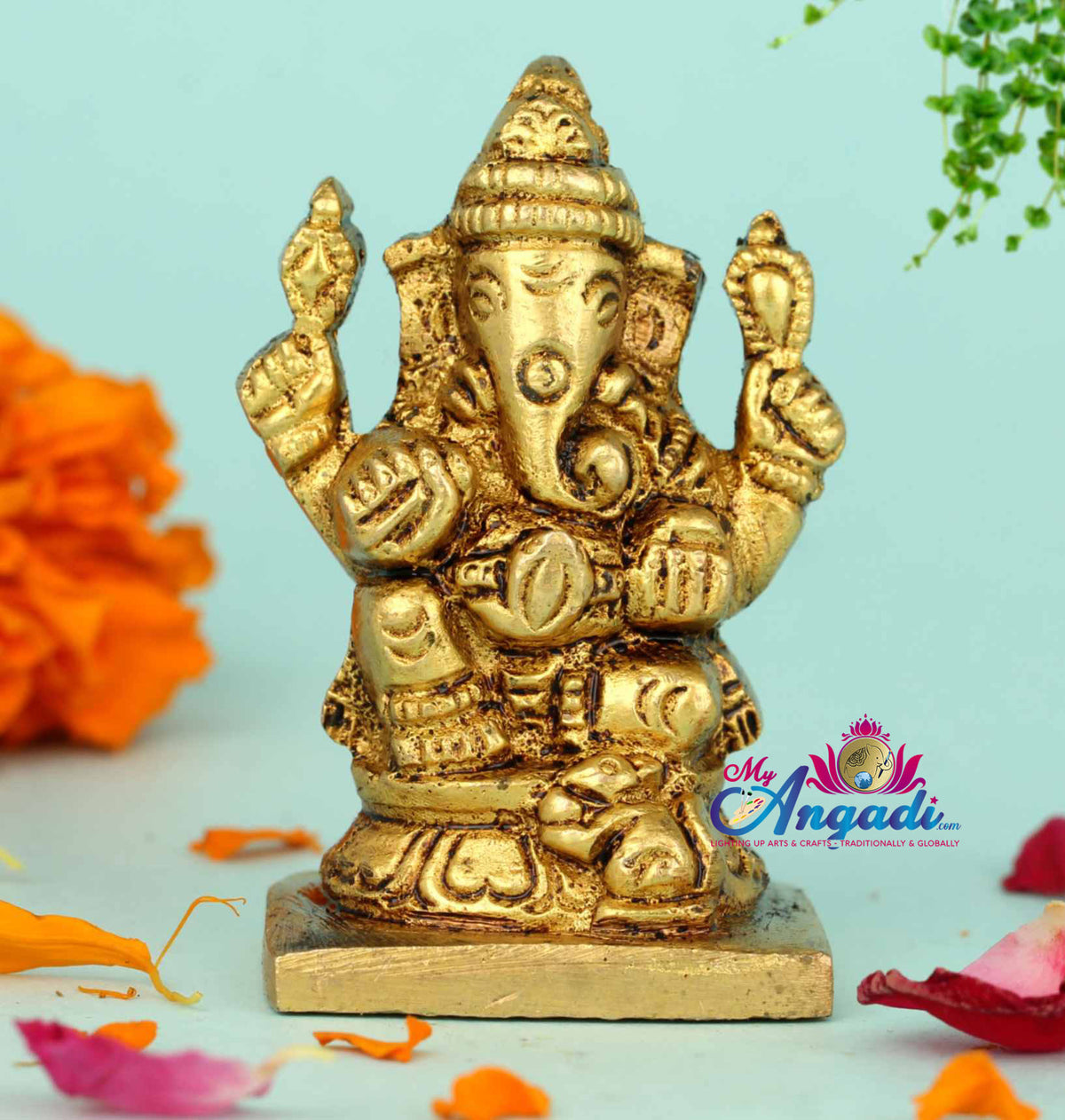 Ganesha Brass Statue