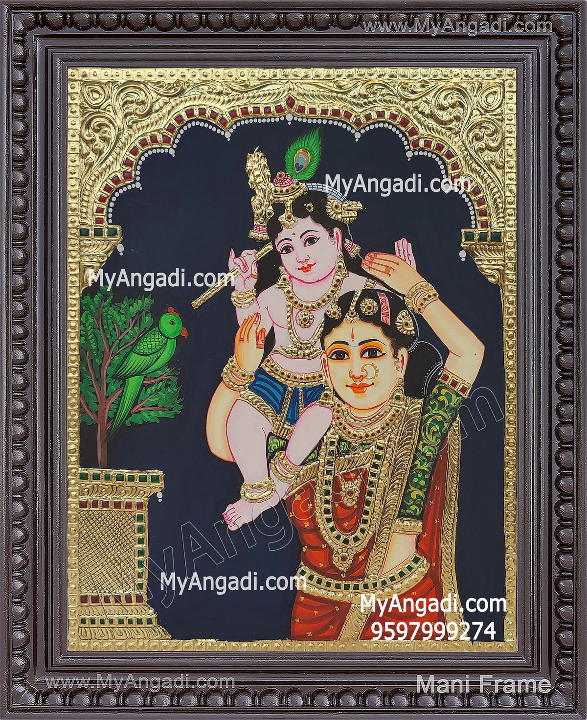 Yasodha Krishna Tanjore Painting