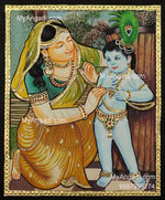 Yashoda Krishna Tanjore Painting