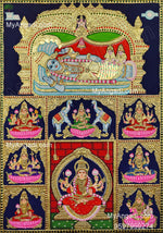 Ranganathar with Ashtalakshmi Tanjore Painting