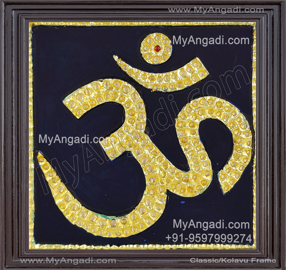 Om - Tanjore Painting