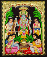 Sathyanarayana Swami Tanjore Painting
