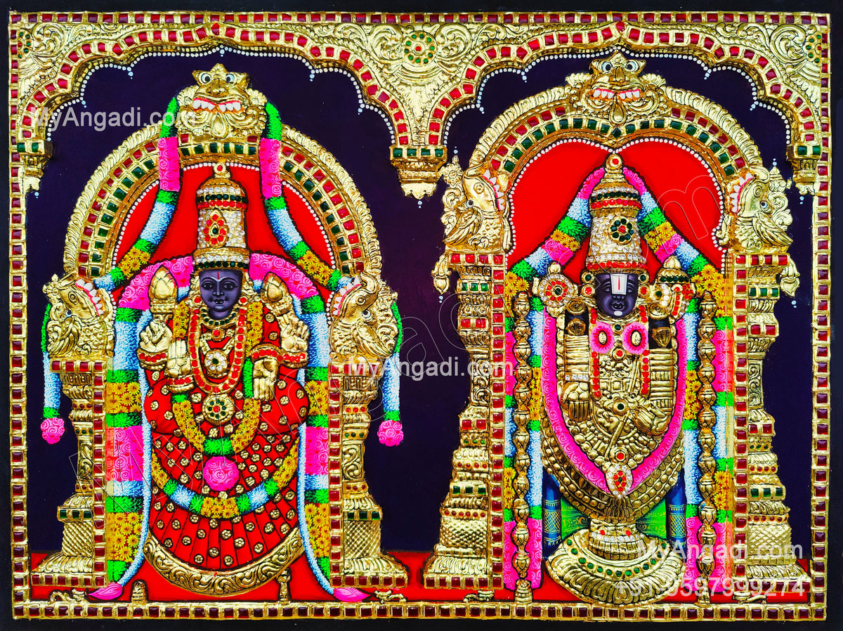 3D Balaji Thayar Tanjore Painting