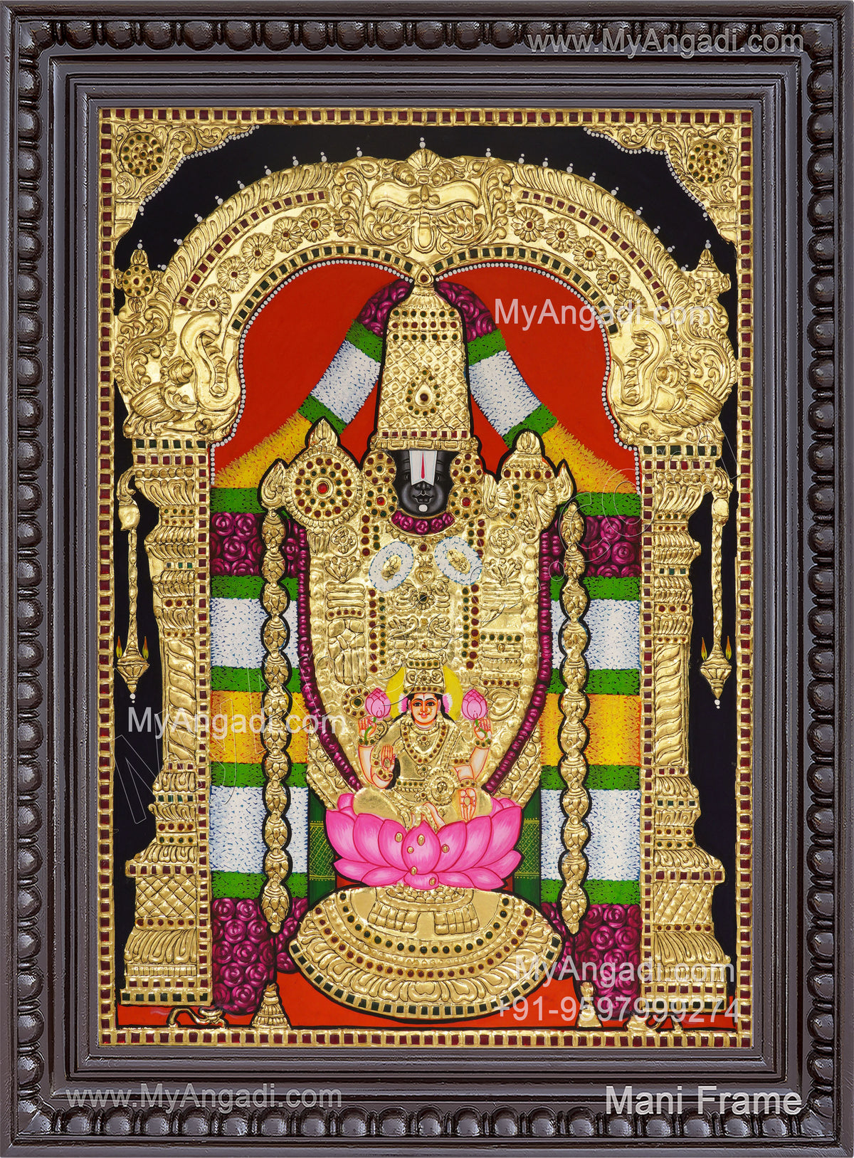Balaji Lakshmi Tanjore Painting