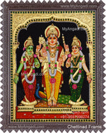 Murugan Valli Deivanai Tanjore Painting