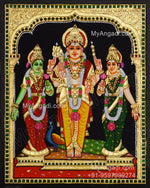 Murugan Valli Deivanai Tanjore Painting