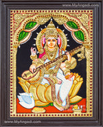 Saraswathi Tanjore Painting