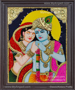 Radha Krishna Tanjore Painting