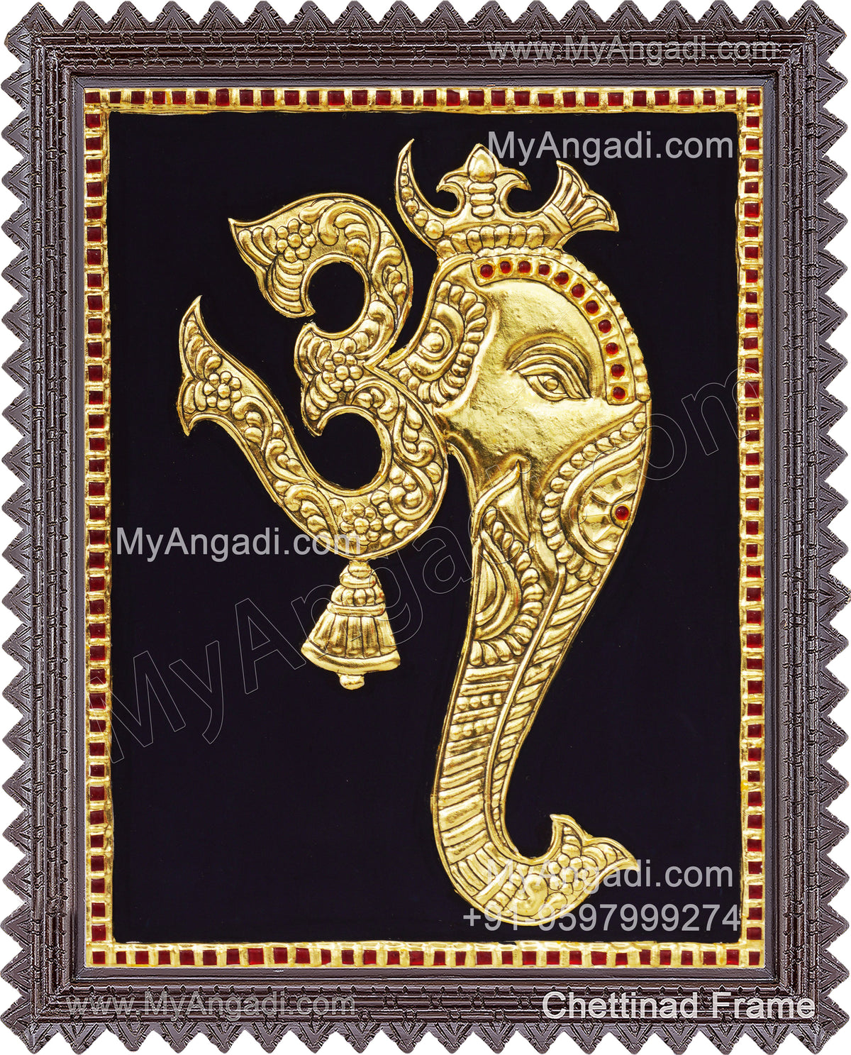 Om Ganesha Tanjore Painting