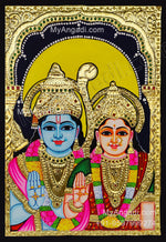 Ram Sita Tanjore Painting