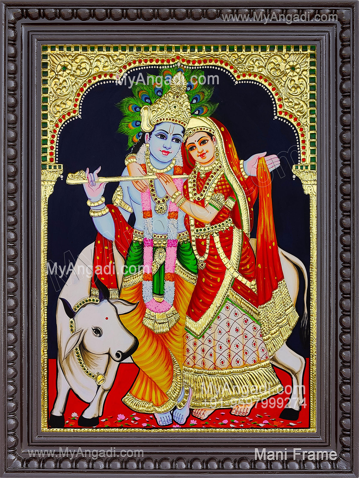 Radha Krishna Tanjore Painting