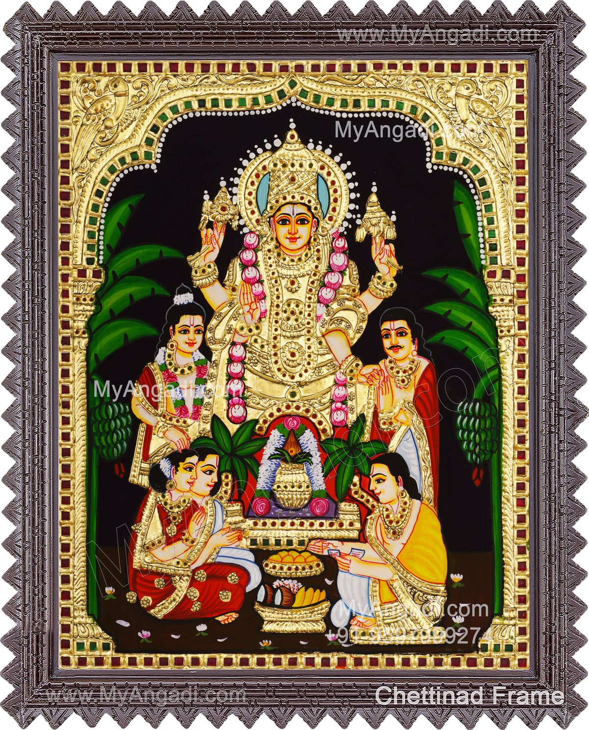 Sathyanarayana Tanjore Painting