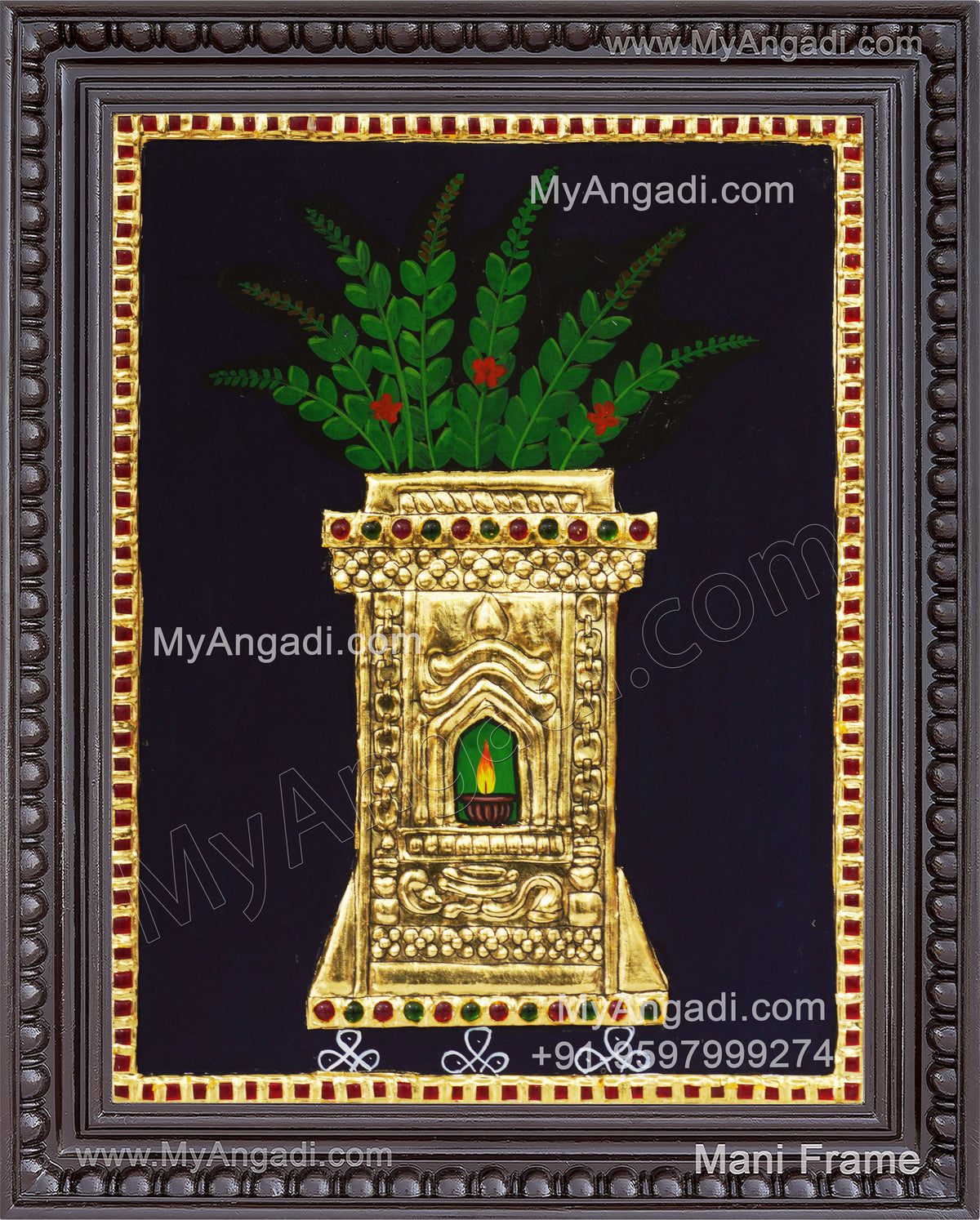 Tulsi Maadam Tanjore Painting