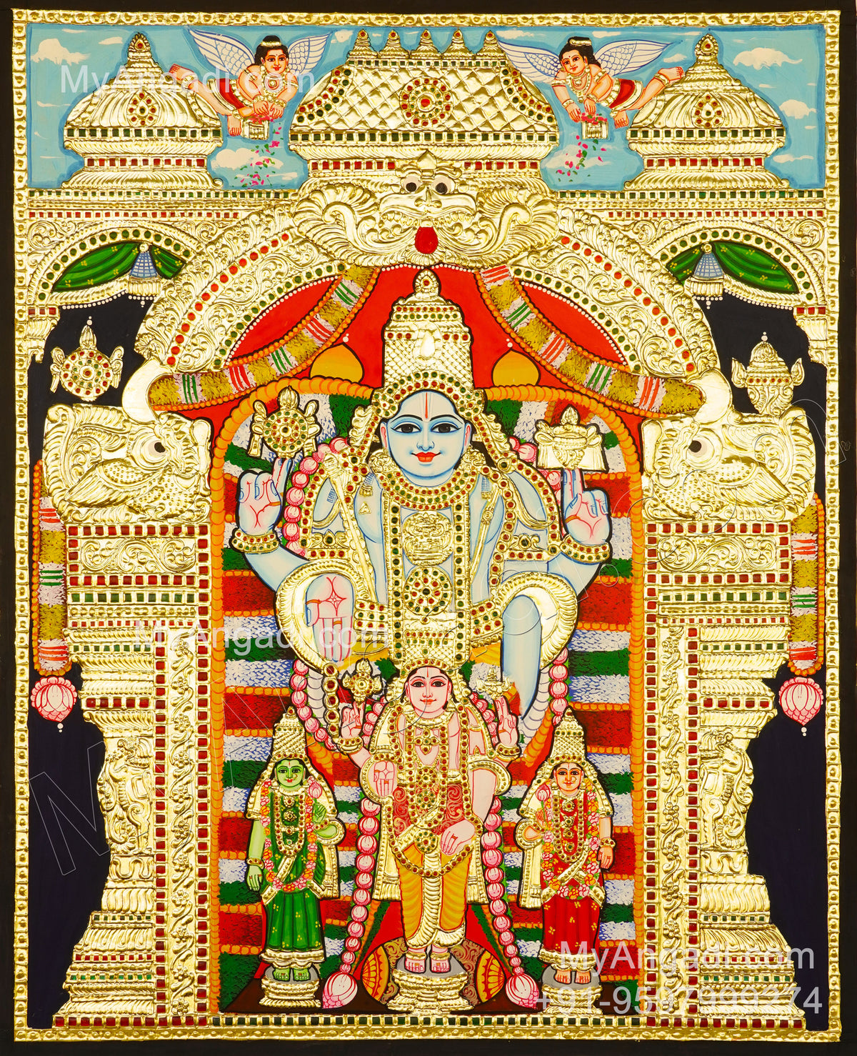 Gunaseela Perumal Tanjore Painting