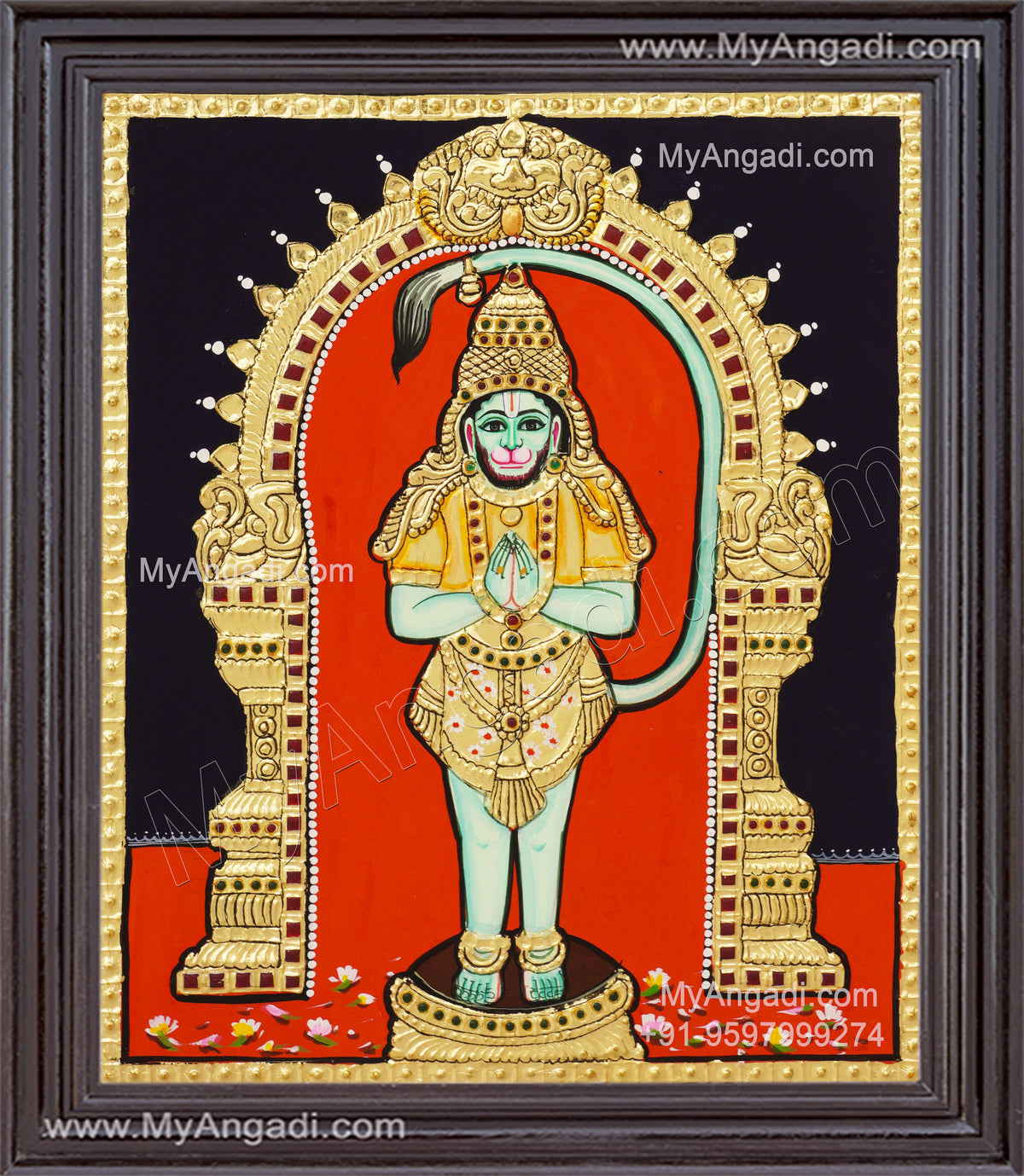 Hanuman Tanjore Painting