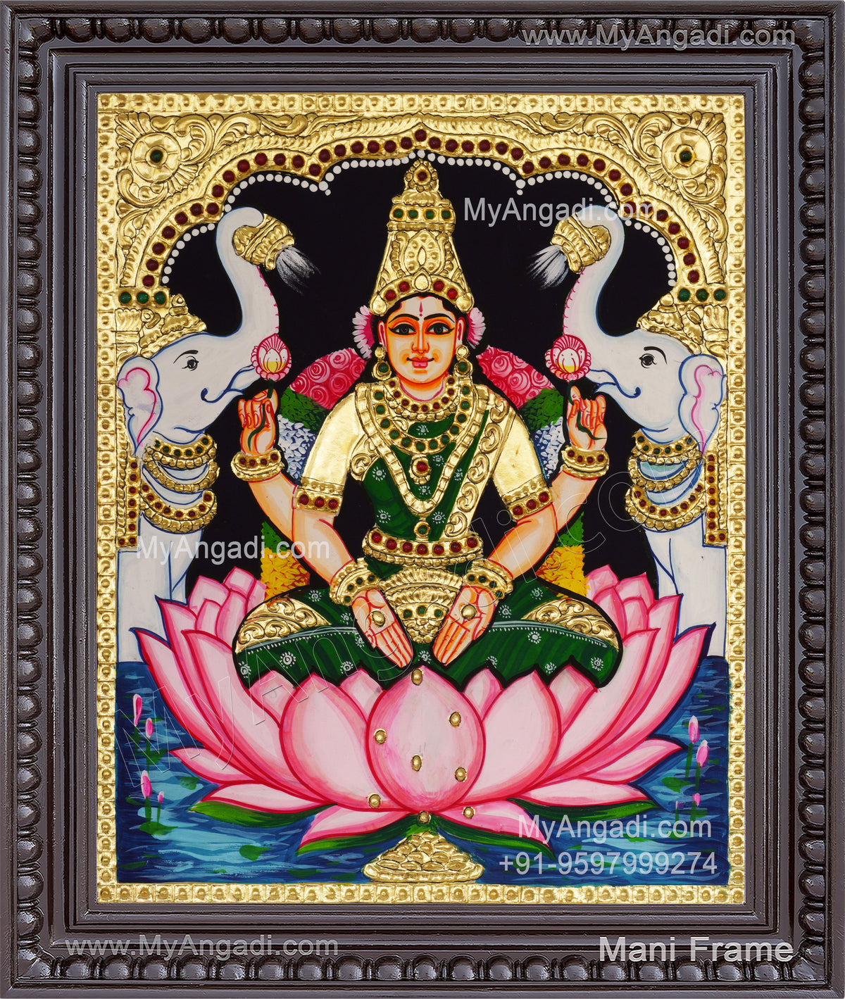 Lakshmi Devi Tanjore Painting
