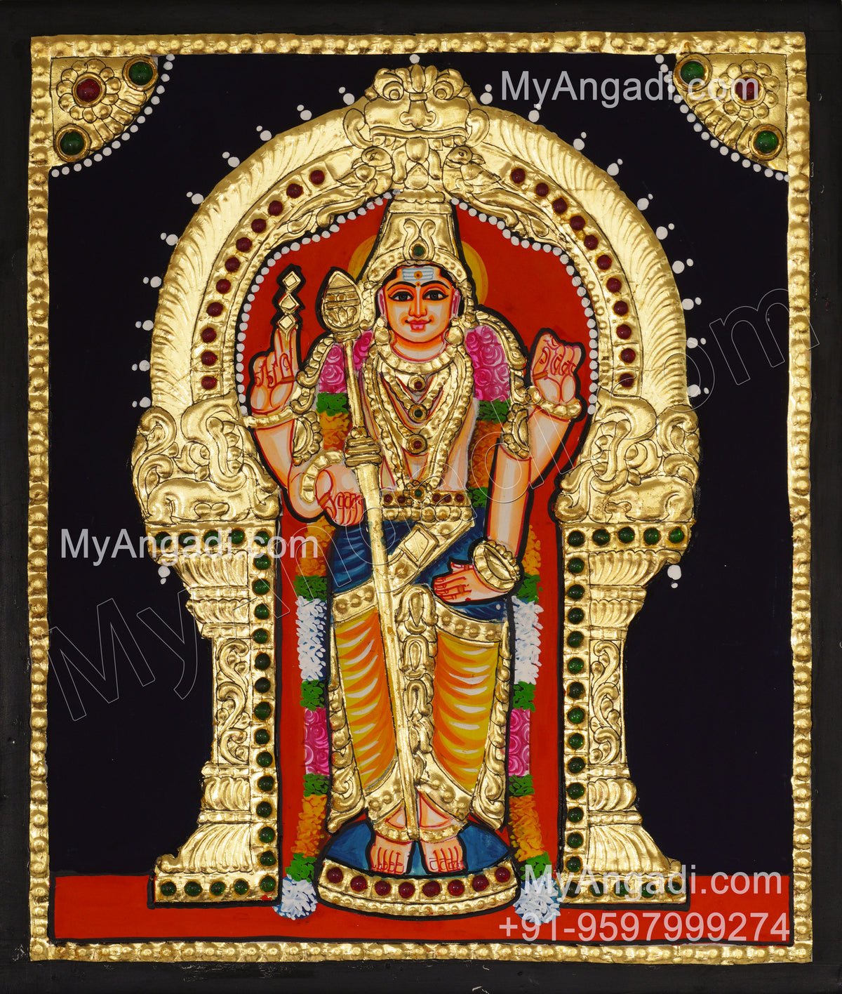 Murugan Tanjore Painting
