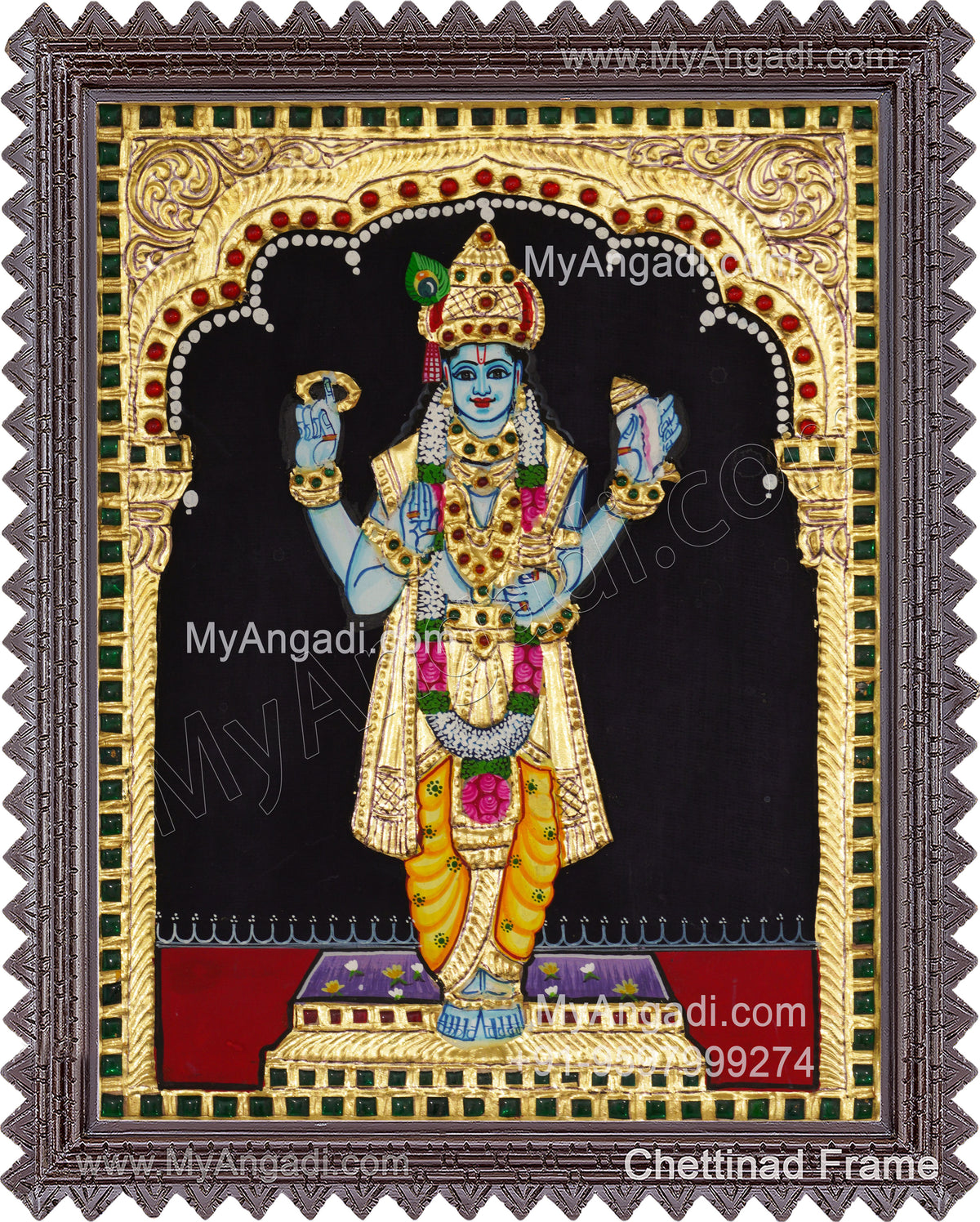 Dhanwantari Tanjore Painting