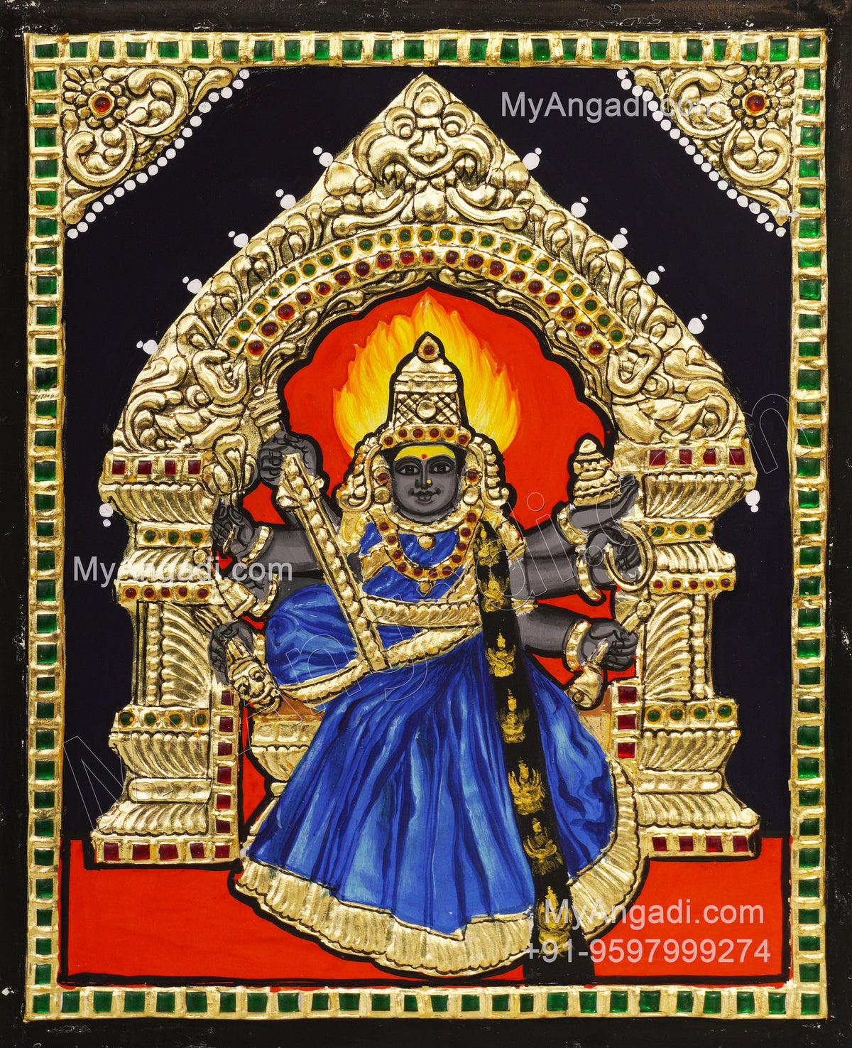 Athanur Amman Tanjore Painting