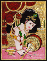 Butter Krishna Tanjore Painting