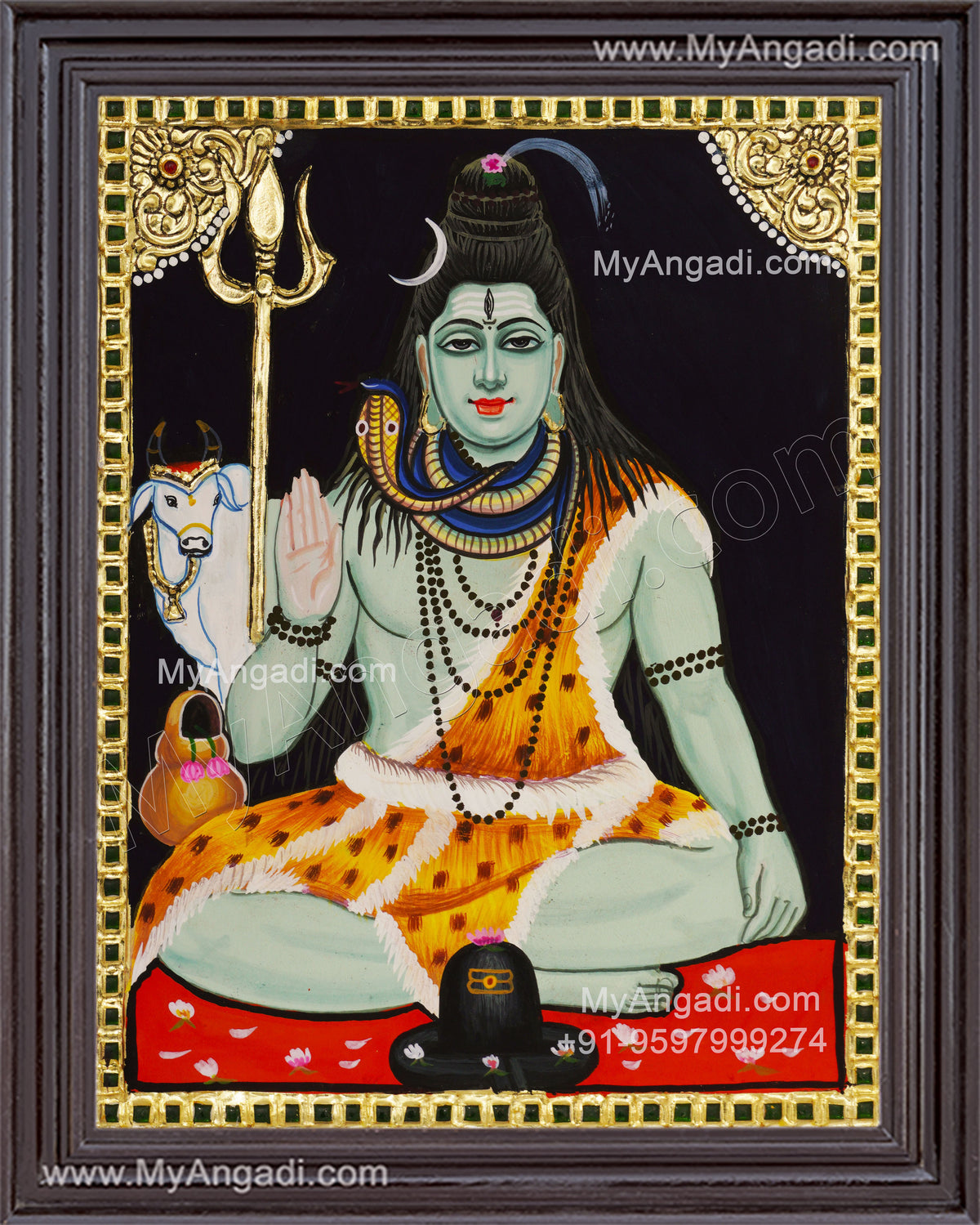 Shiva Tanjore Painting